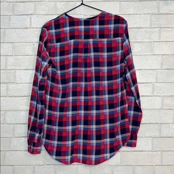 Equipment Julian Clean Paramount Plaid Blouse M - Picture 6 of 9